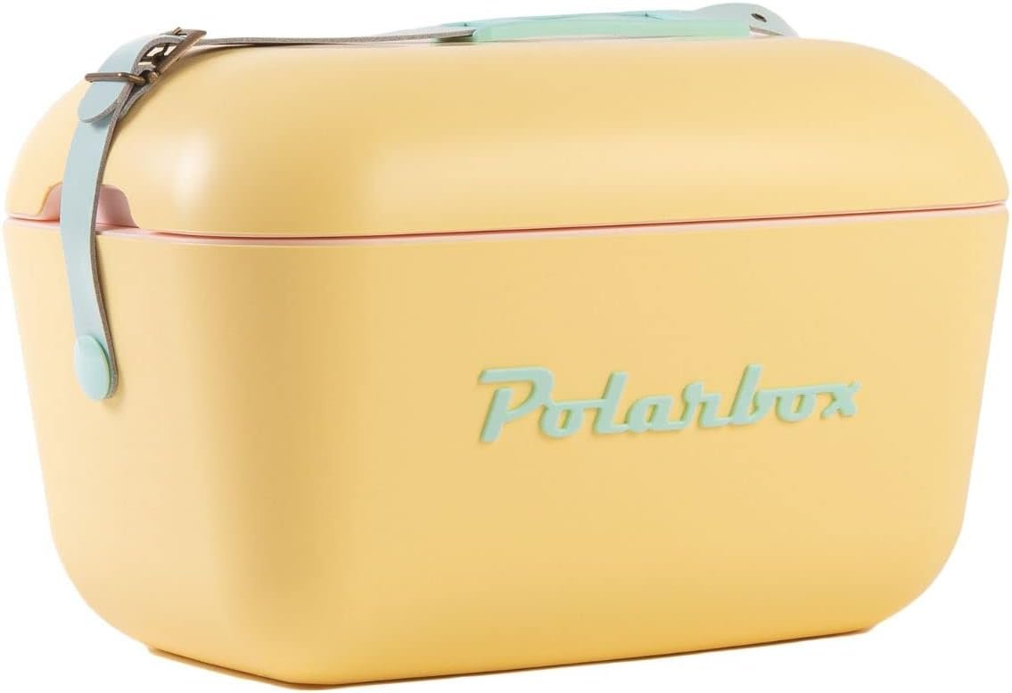 Polarbox Nevera Portatil - Mini Nevera 12L amarillo pastel