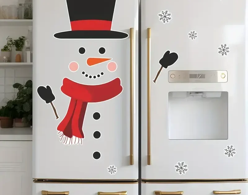 Ideas para decorar la puerta del frigorífico en Navidad🎄Dale un toque festivo a tu cocina🎄